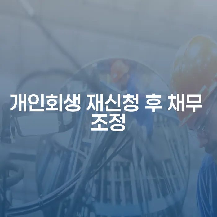 개인회생 재신청 후 채무 조정, 정말 가능한가요?