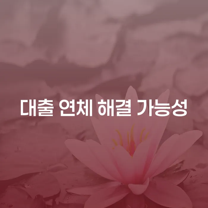 대출 연체 해결 가능성: 어떻게 해결할 수 있을까요?