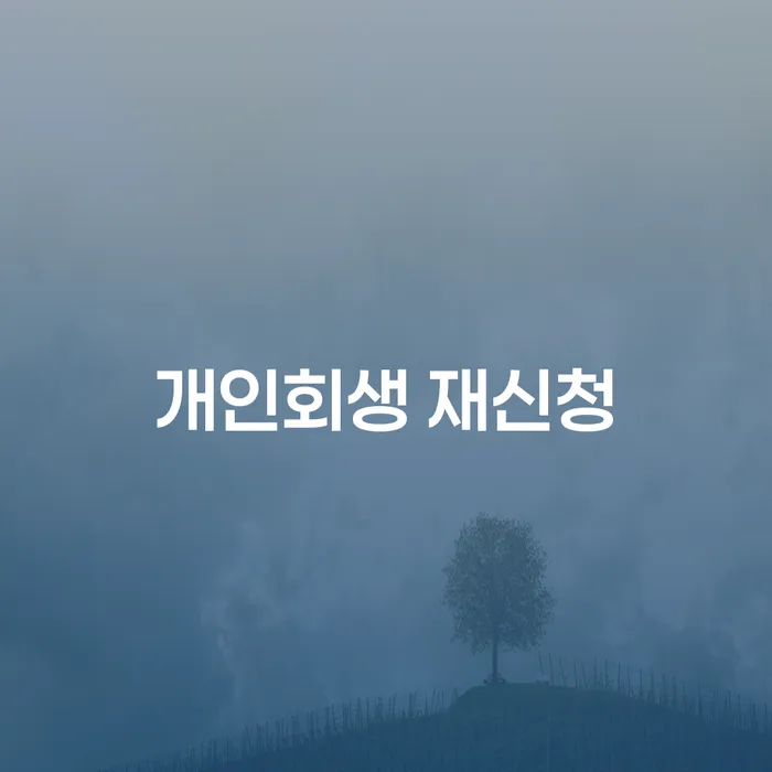 개인회생 재신청, 어떻게 해야 할까요?